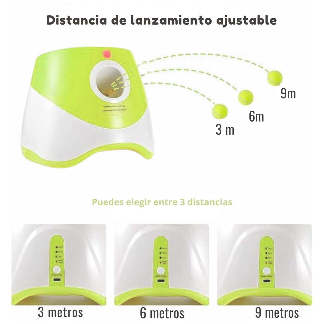 Lanzador Automático de Pelotas para Perros